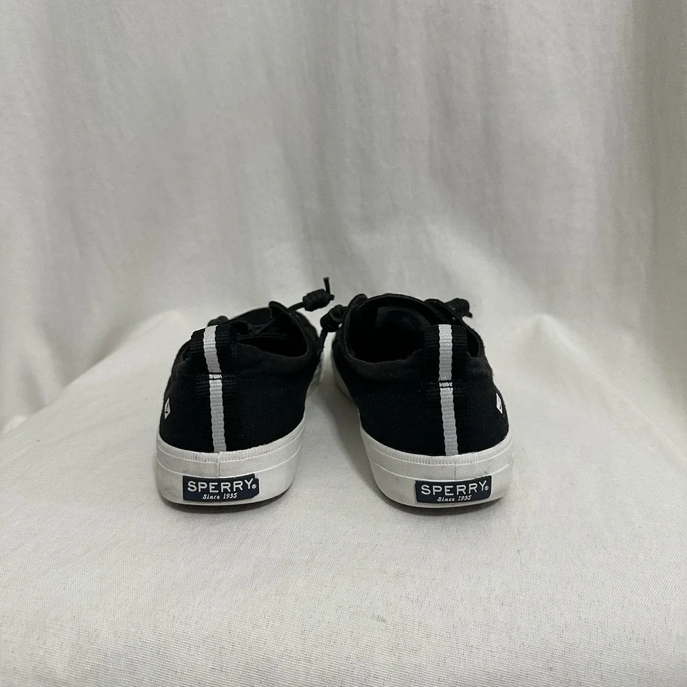 Sperry Womens Crest Vibe Sneaker Black STS99251 US Size 8 EU 39‎